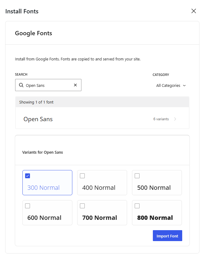 How to Generate ROI from a Life Coaching Website With an eBook 12 The dialog to search and import Google fonts for use in eBook Crafter.