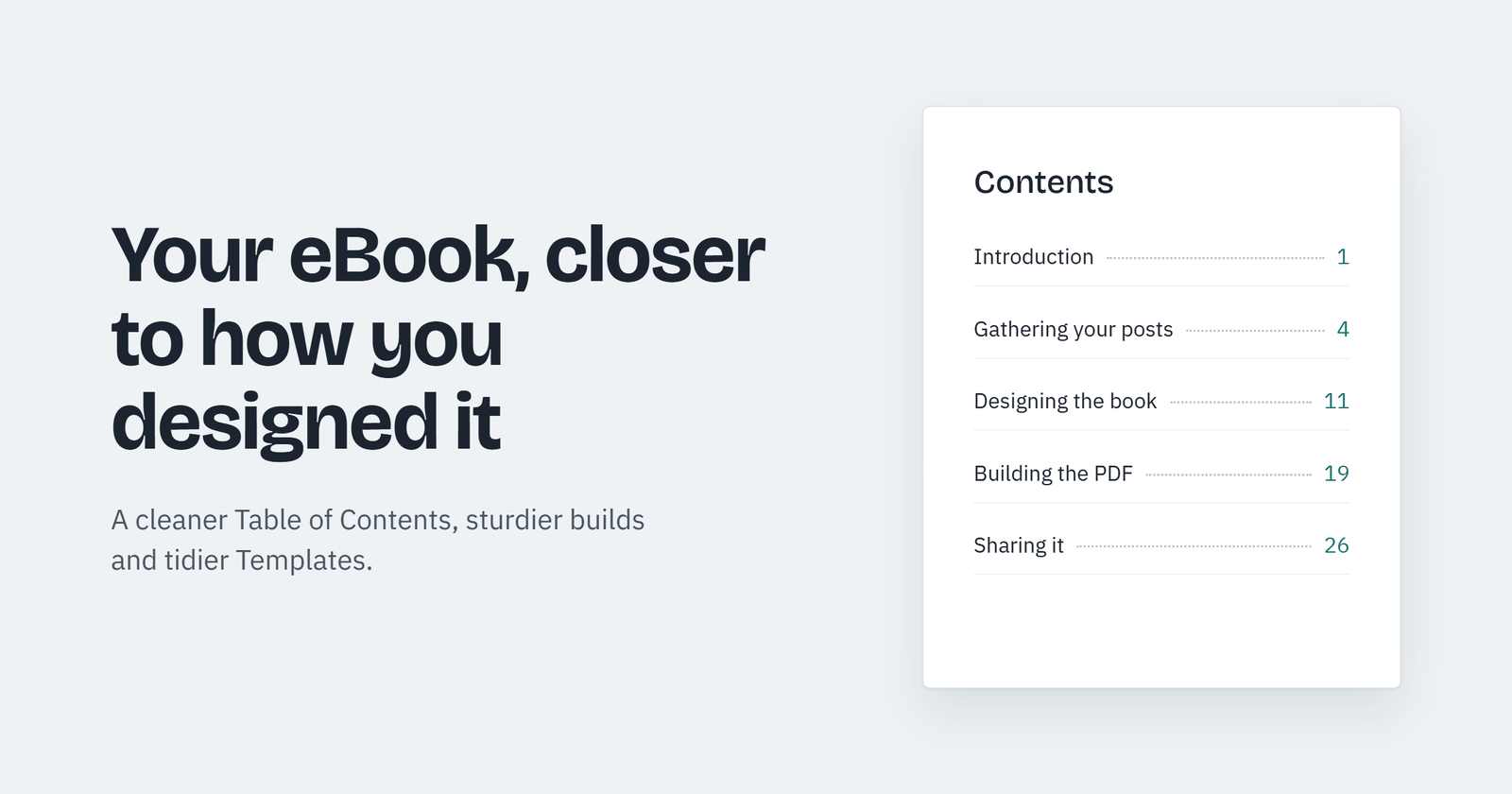 eBook Crafter Pro v1.2.6, with an improved Table of Contents